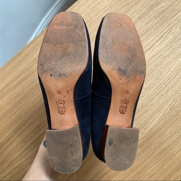 *SOLD* No.6 Frankie Pump in Navy Suede - Picture 7 of 12